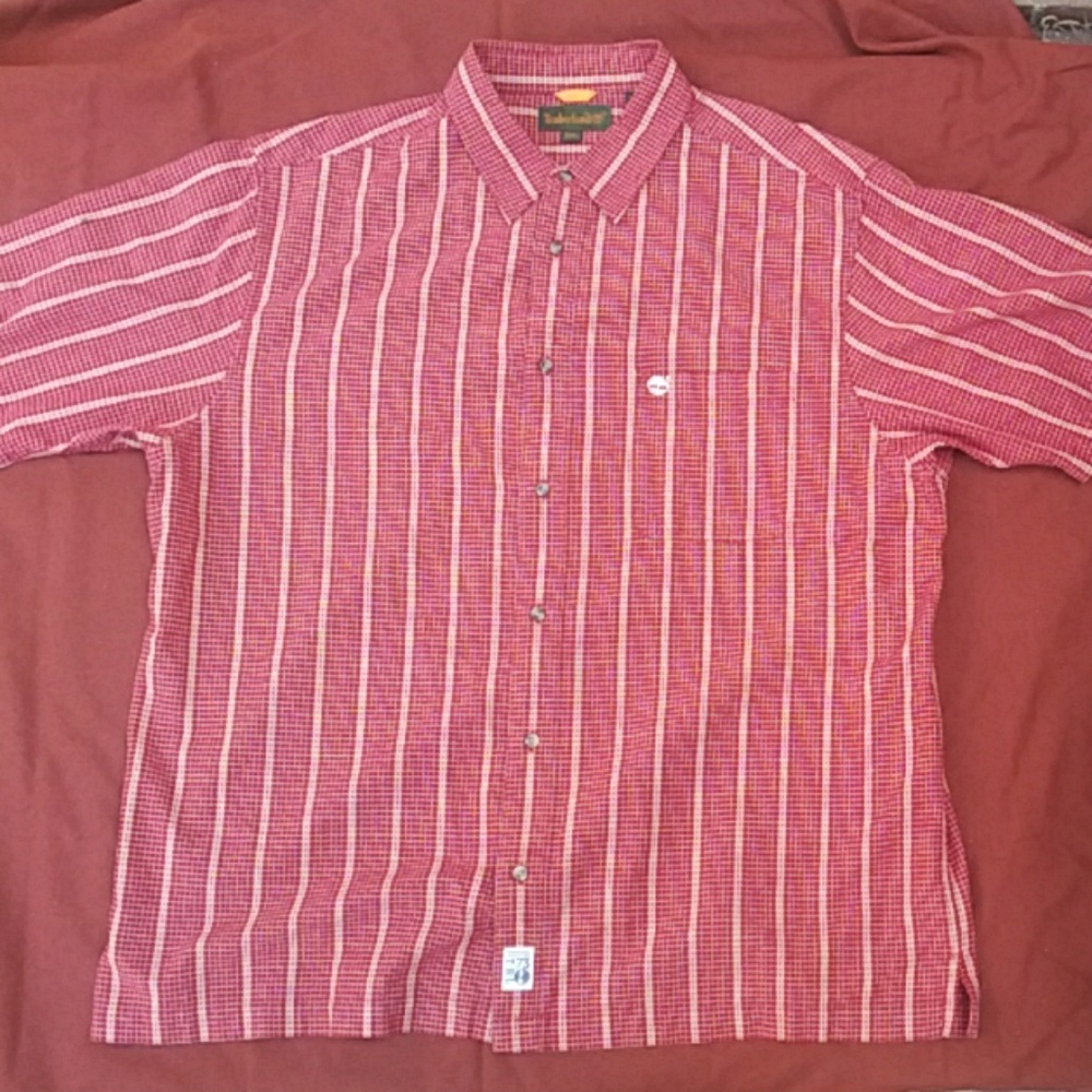 Timberland Men's s/s button front shirt. XXL